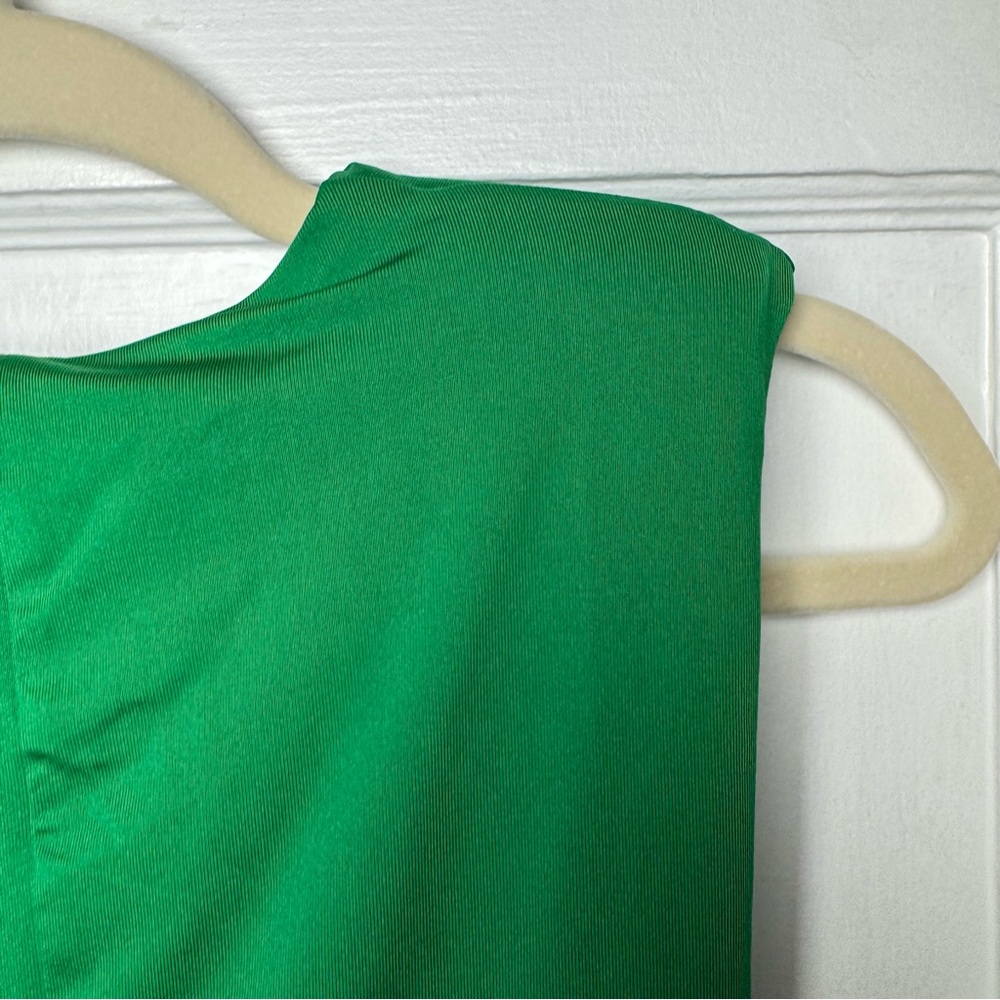 Zara Blogger Fave Spring Padded Shoulder Contour Bodysuit Small NEW - Picture 12 of 16